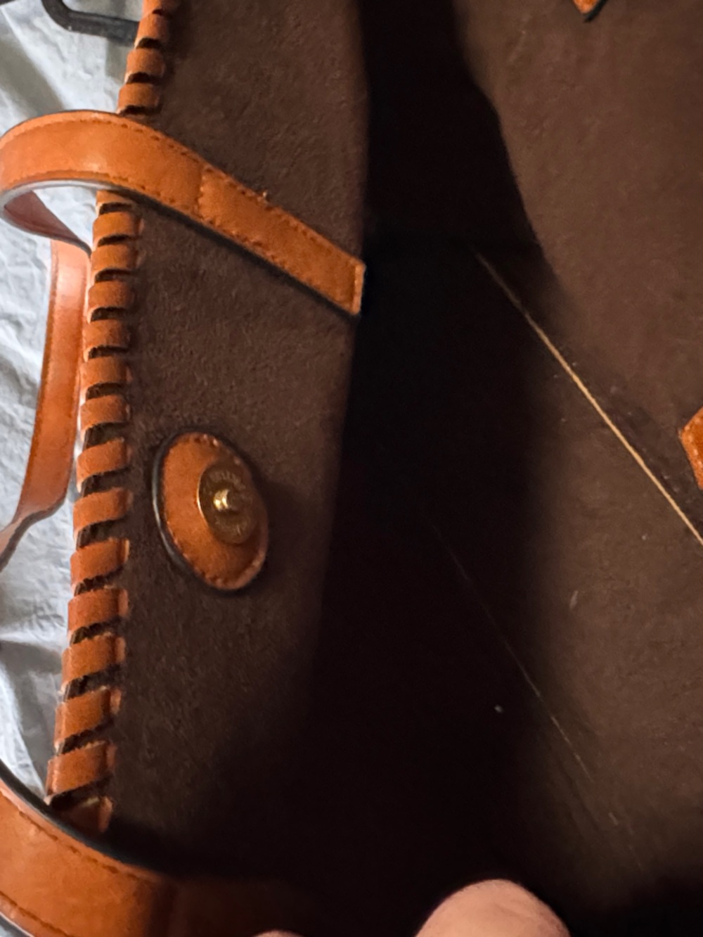 Classic Brown Leather Tote Bag - Everyday Carry - Picture 2 of 2